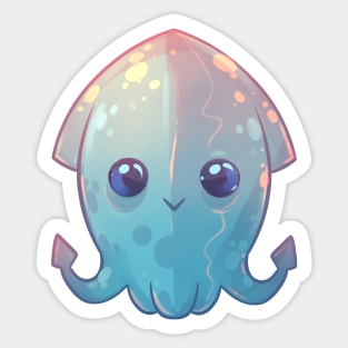 Chubby Squid Sticker